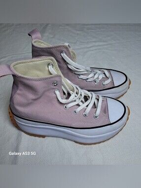 Converse Pink High-Top Platform Sneakers